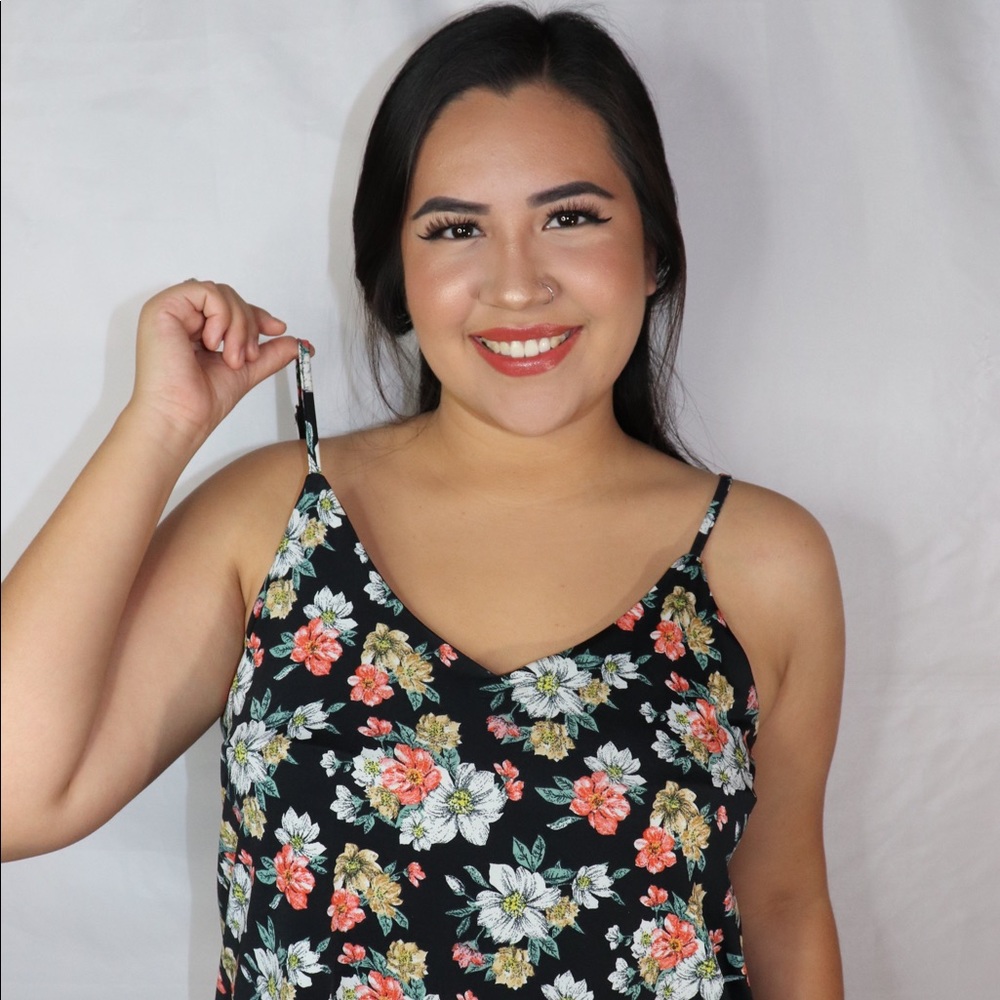 Floral Spaghetti Strap Top